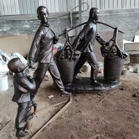 美丽乡村铜雕塑