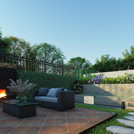 蓝湖郡别墅庭院景观设计