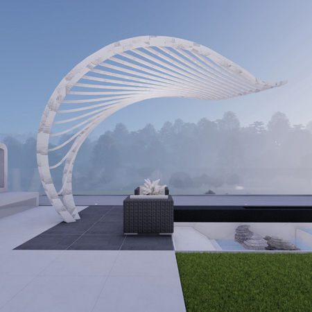 长桥江山别墅庭院景观设计