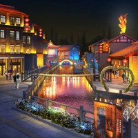 襄阳唐人街商业地产景观设计改造