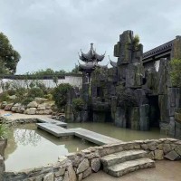 泸州碧绿华庭假山设计