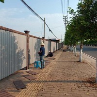 新型道路围挡安装工程案例