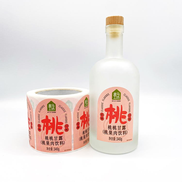 果汁不干胶标签